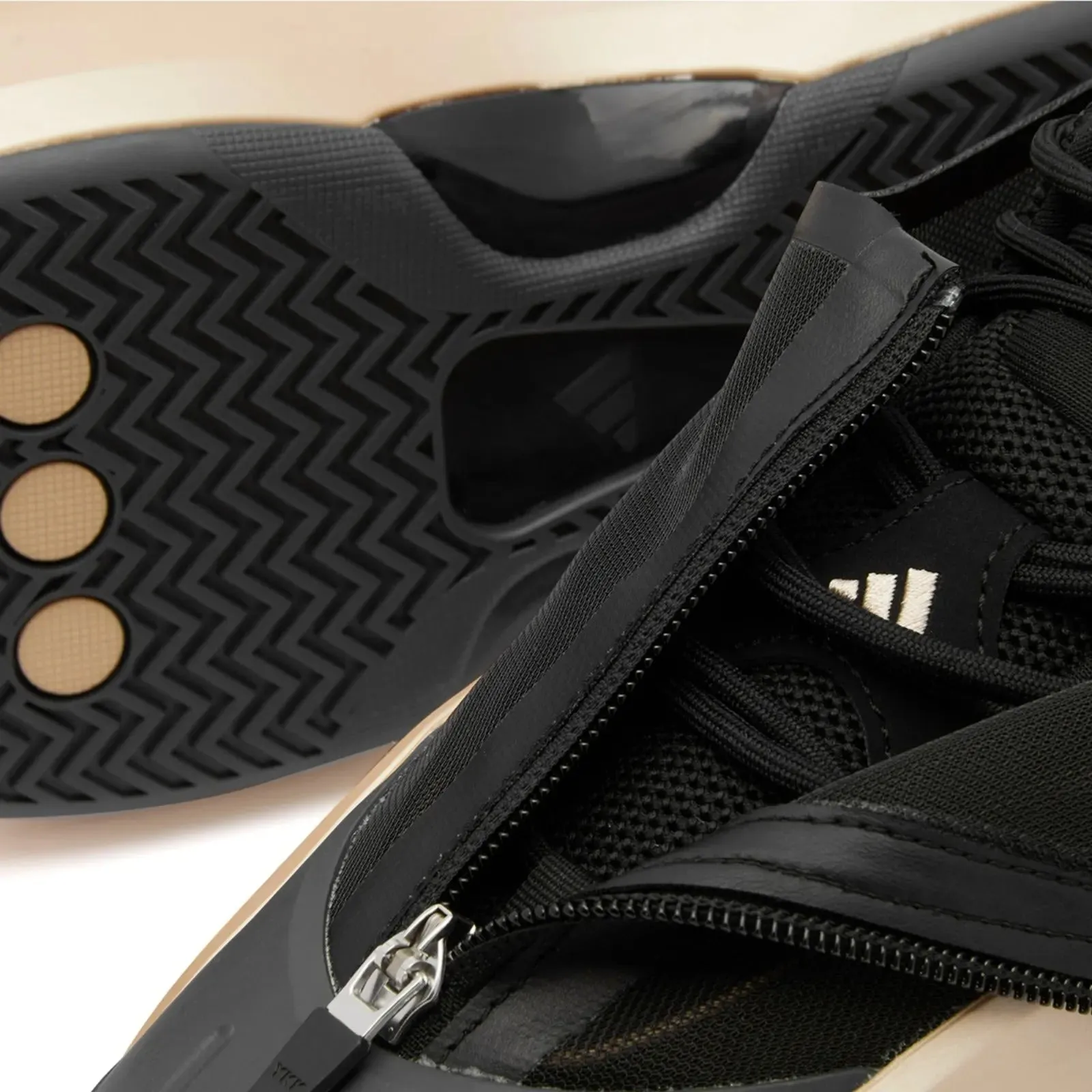 Adidas Crazy Iiinfinity sneakers, black/light brown
