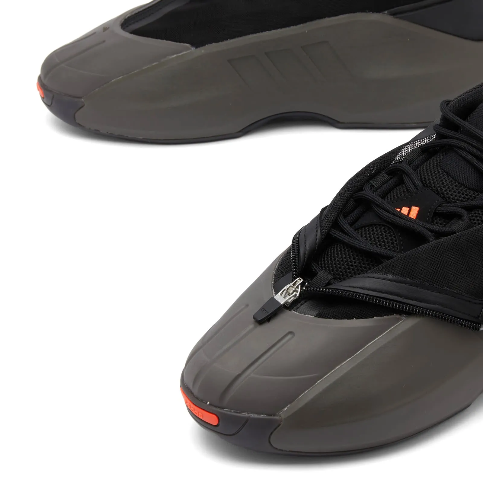 Adidas Crazy Iiinfinity Sneakers in Charcoal, Core Black & Solar Red