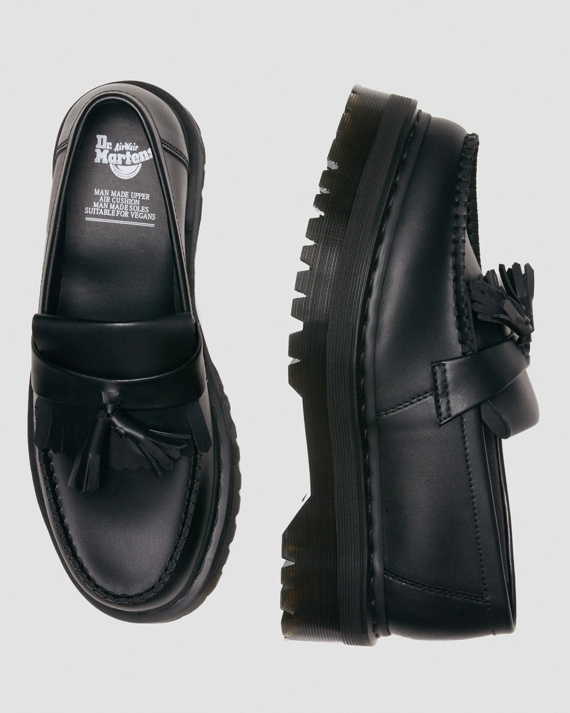 Adrian Felix Dr. Vegan Platform Tassel Loafers. Martens