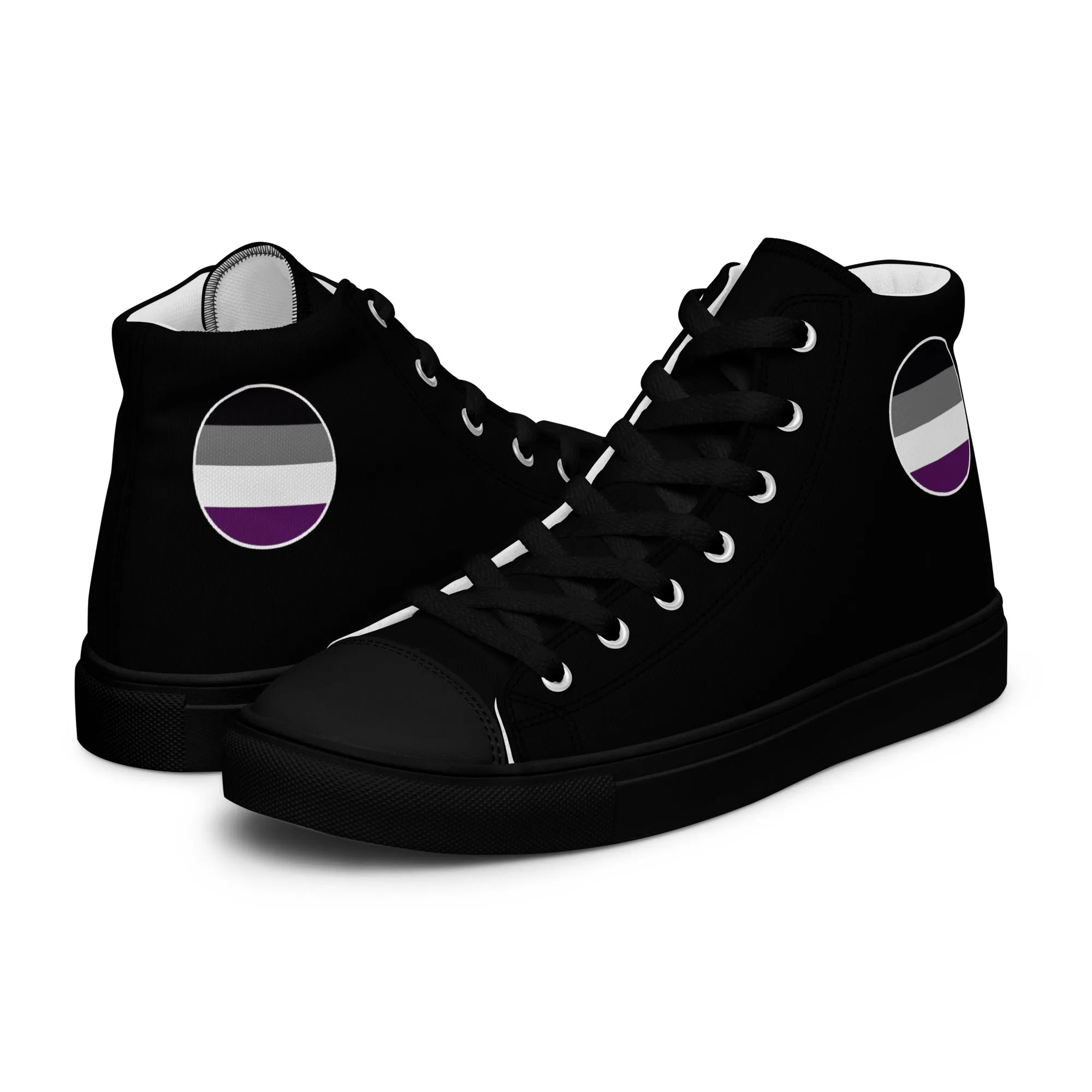 Asexual Ace Men’s High Top Canvas Athletic Shoes