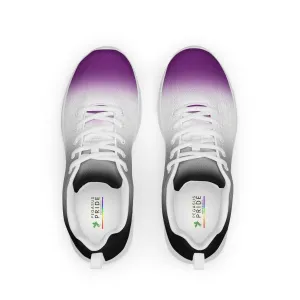 Asexual Ace Pride Men’s Athletic Shoes in Ombre