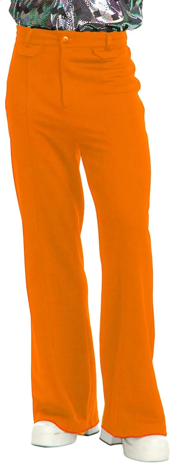 Charades Men's Disco Pants - Orange