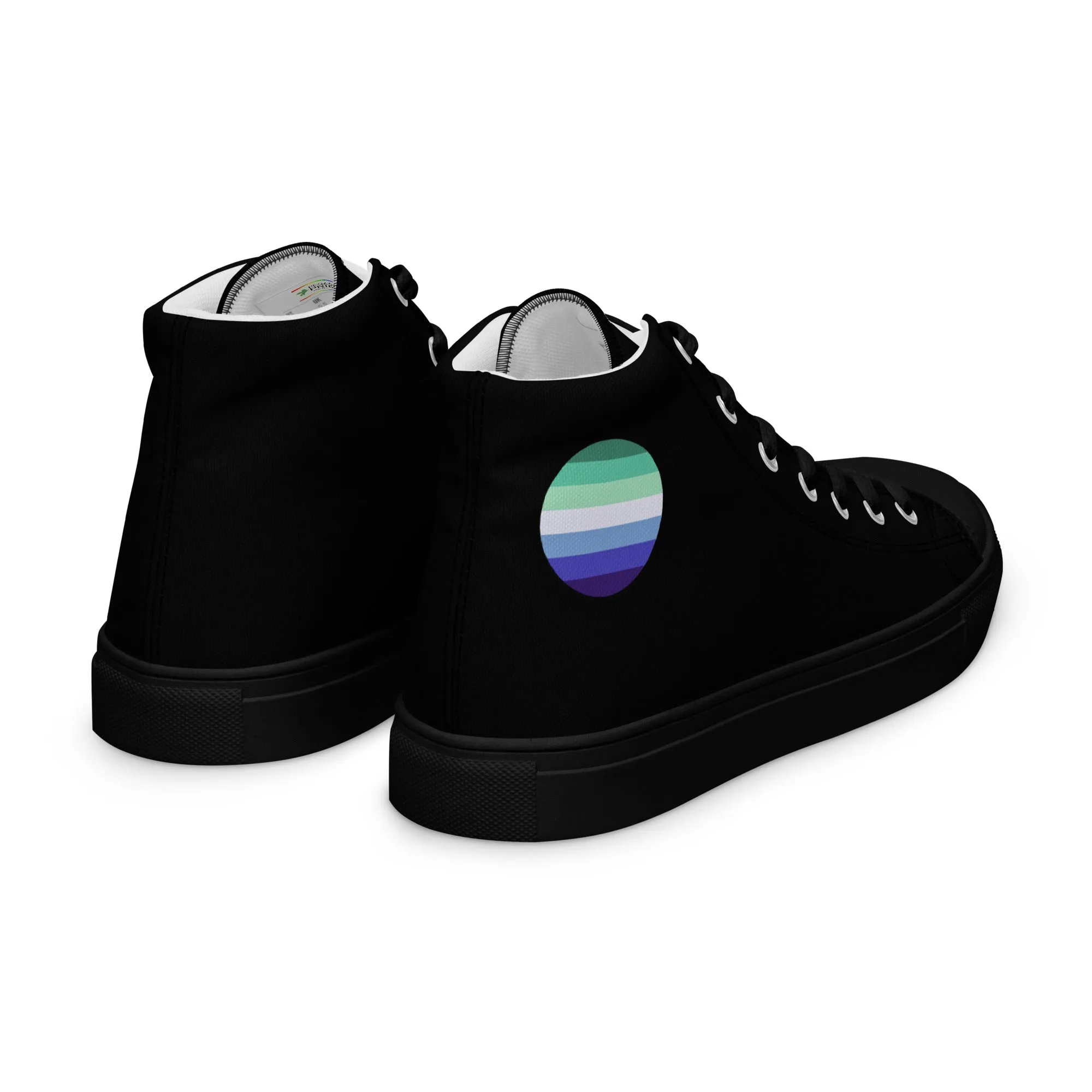 Gay MLM Vincian Men’s High Top Canvas Athletic Shoes