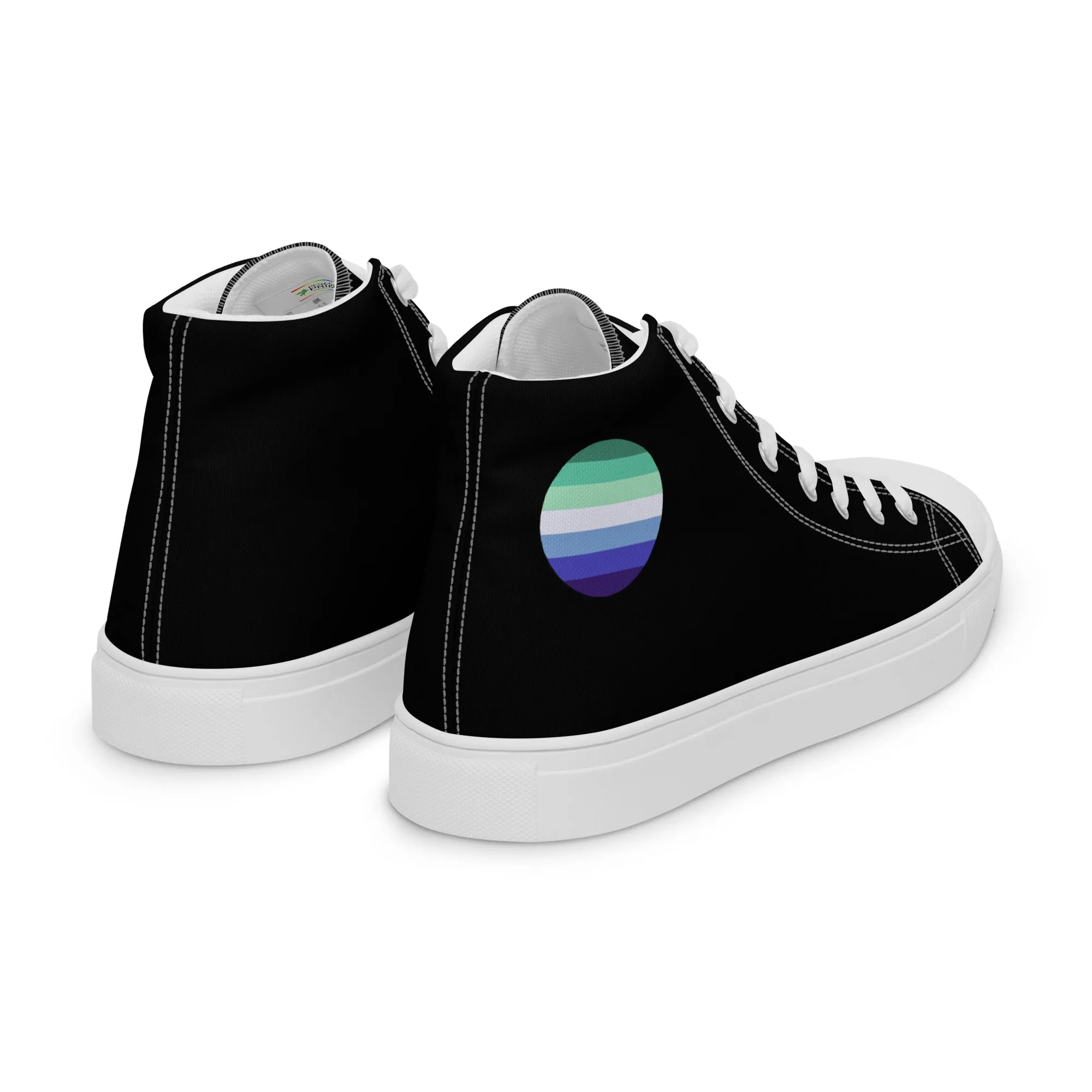 Gay MLM Vincian Men’s High Top Canvas Athletic Shoes
