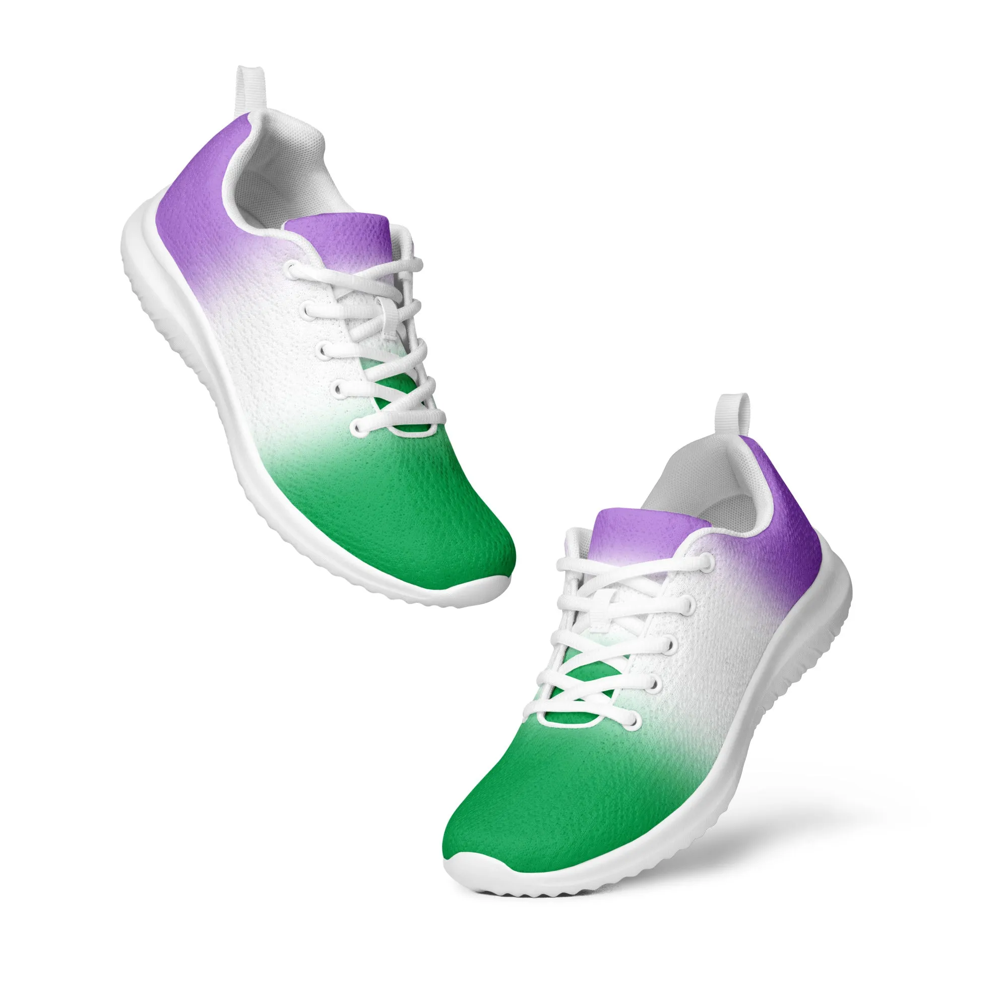 Genderqueer Pride Men’s Athletic Shoes - Ombre