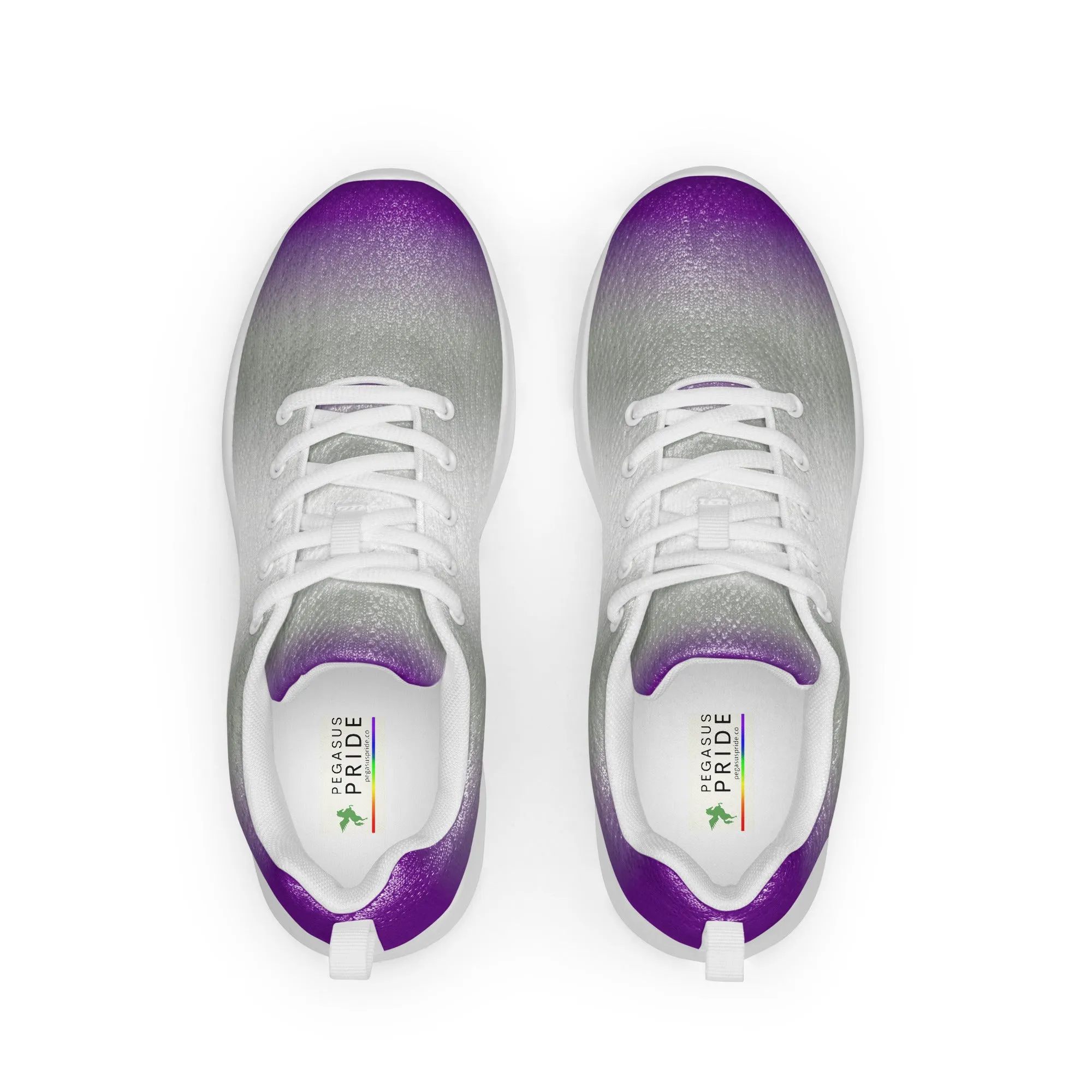 Greysexual Pride Men’s Athletic Shoes - Ombre