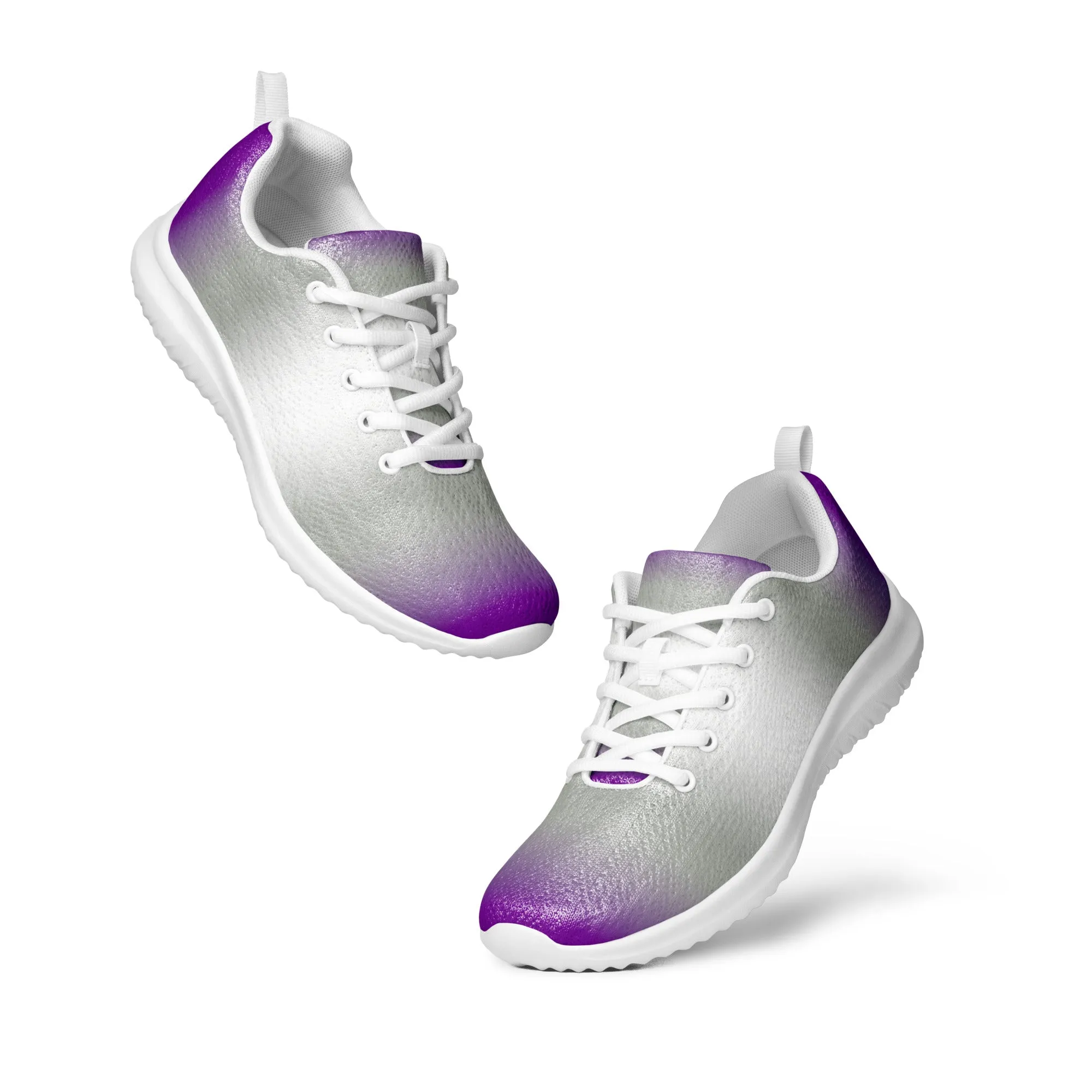 Greysexual Pride Men’s Athletic Shoes - Ombre