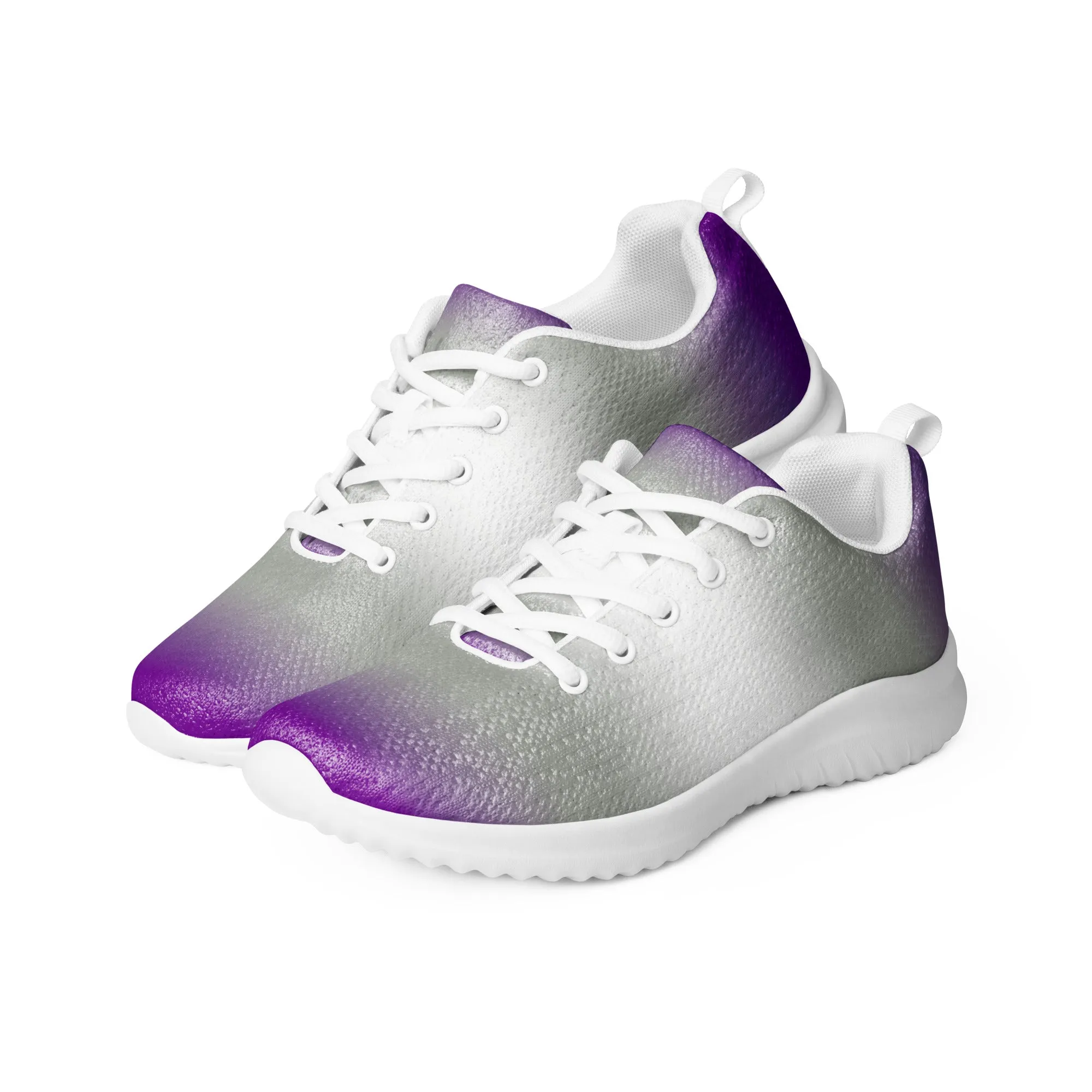 Greysexual Pride Men’s Athletic Shoes - Ombre