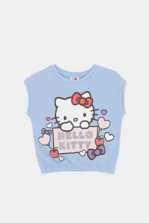 Infant Girls Blue Hello Kitty T Shirt