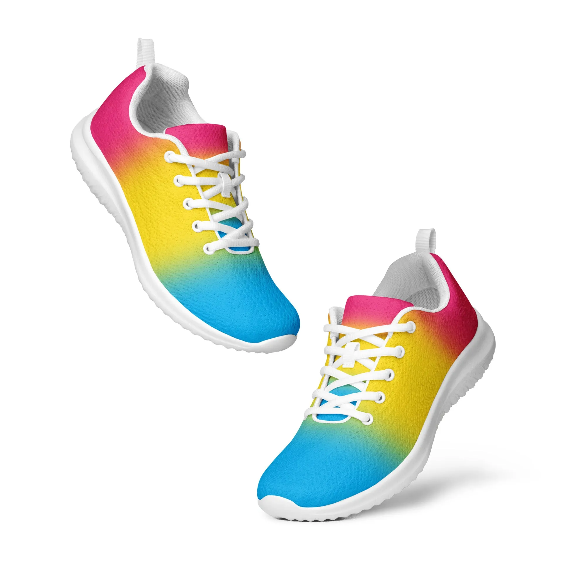 Pansexual Pan Pride Men’s Athletic Shoes Ombre