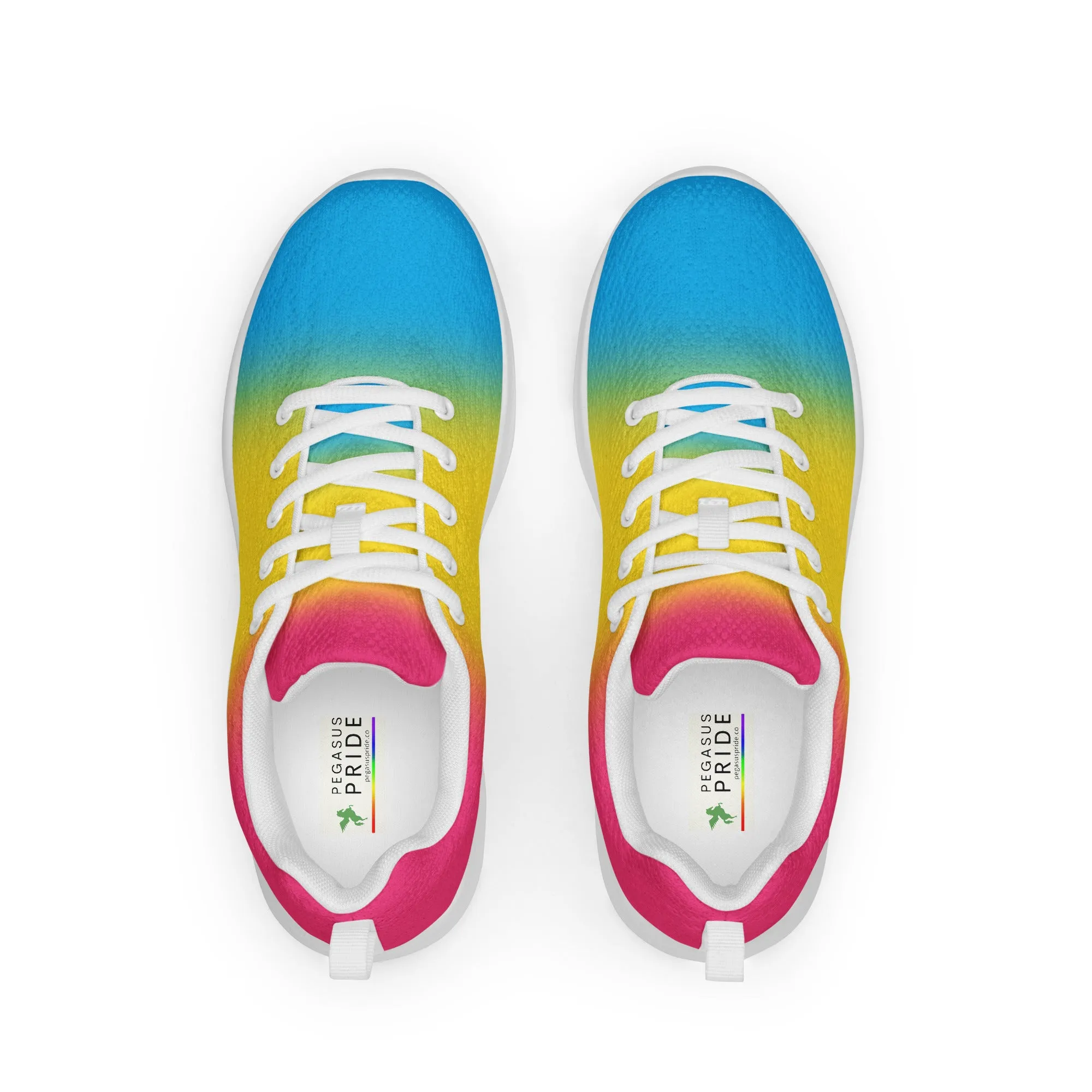 Pansexual Pan Pride Men’s Athletic Shoes Ombre