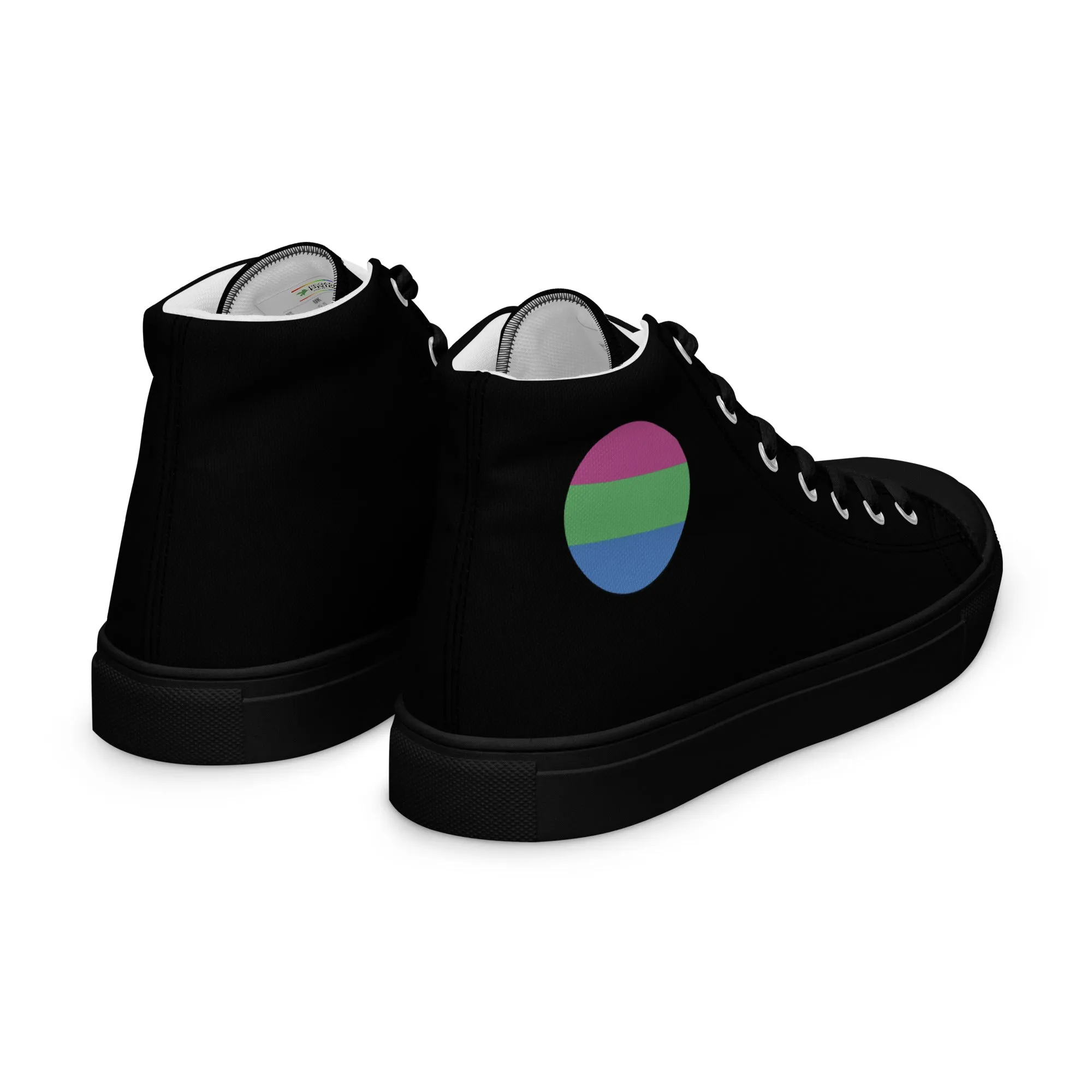 Polysexual Poly Pride Women’s High Top Canvas Athletic Shoes