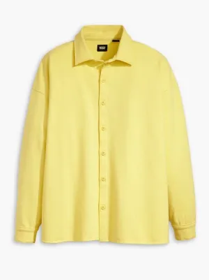 SKATE BUTTON UP FLEECE | CUSTARD