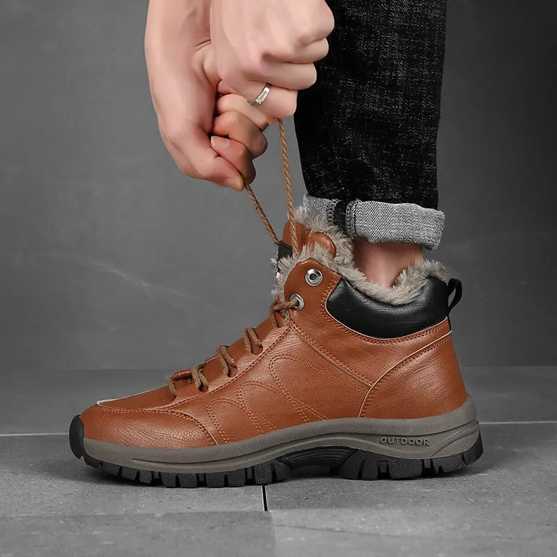 Spring and summer men's cowhide casual leather shoes