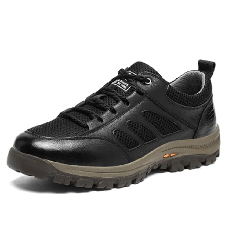 Spring and summer men's cowhide casual leather shoes